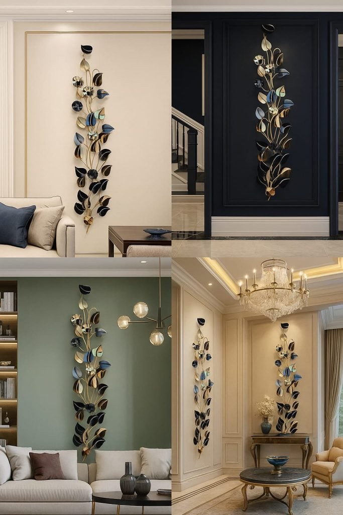Leaves strip wall décor 