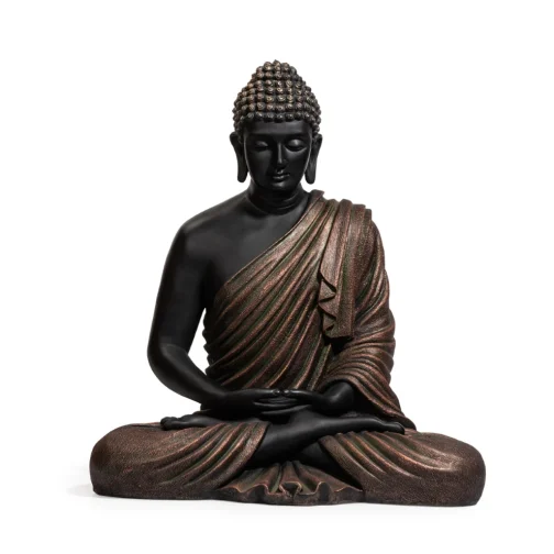Brown black statue
