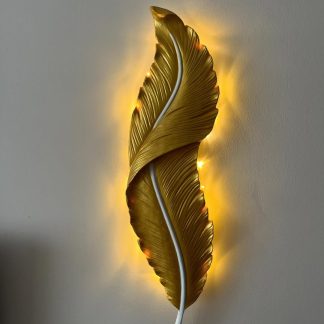 Golden Feather wall decor