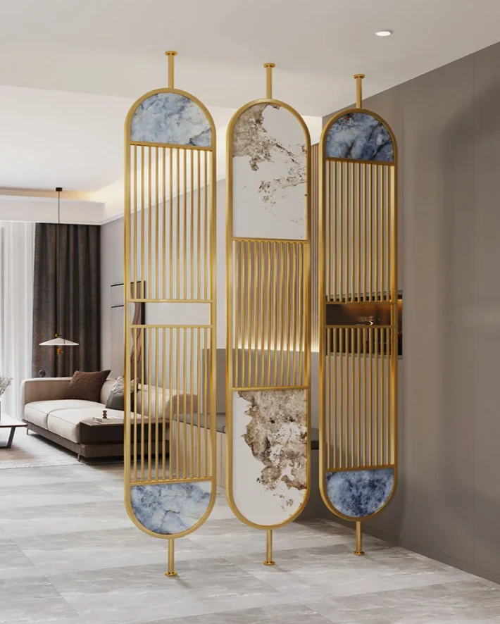 Modern Metal Partition With Marble 5 Modern Metal Partition With Marble
