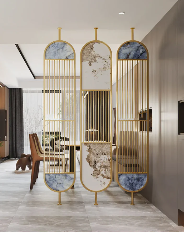 Modern Metal Partition With Marble 3 ss partitions India2