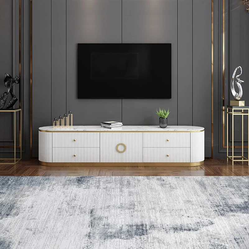 Tv unit White marble top