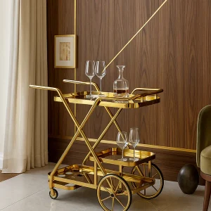 Royal food and beverages serving Trolley