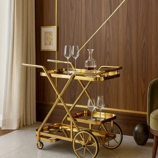 Royal food and beverages serving Trolley