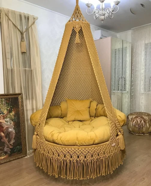 Macramé swing COD booking