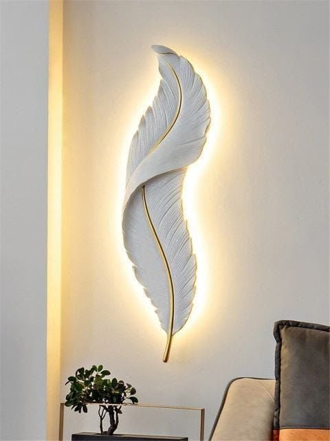 Big feather wall decor