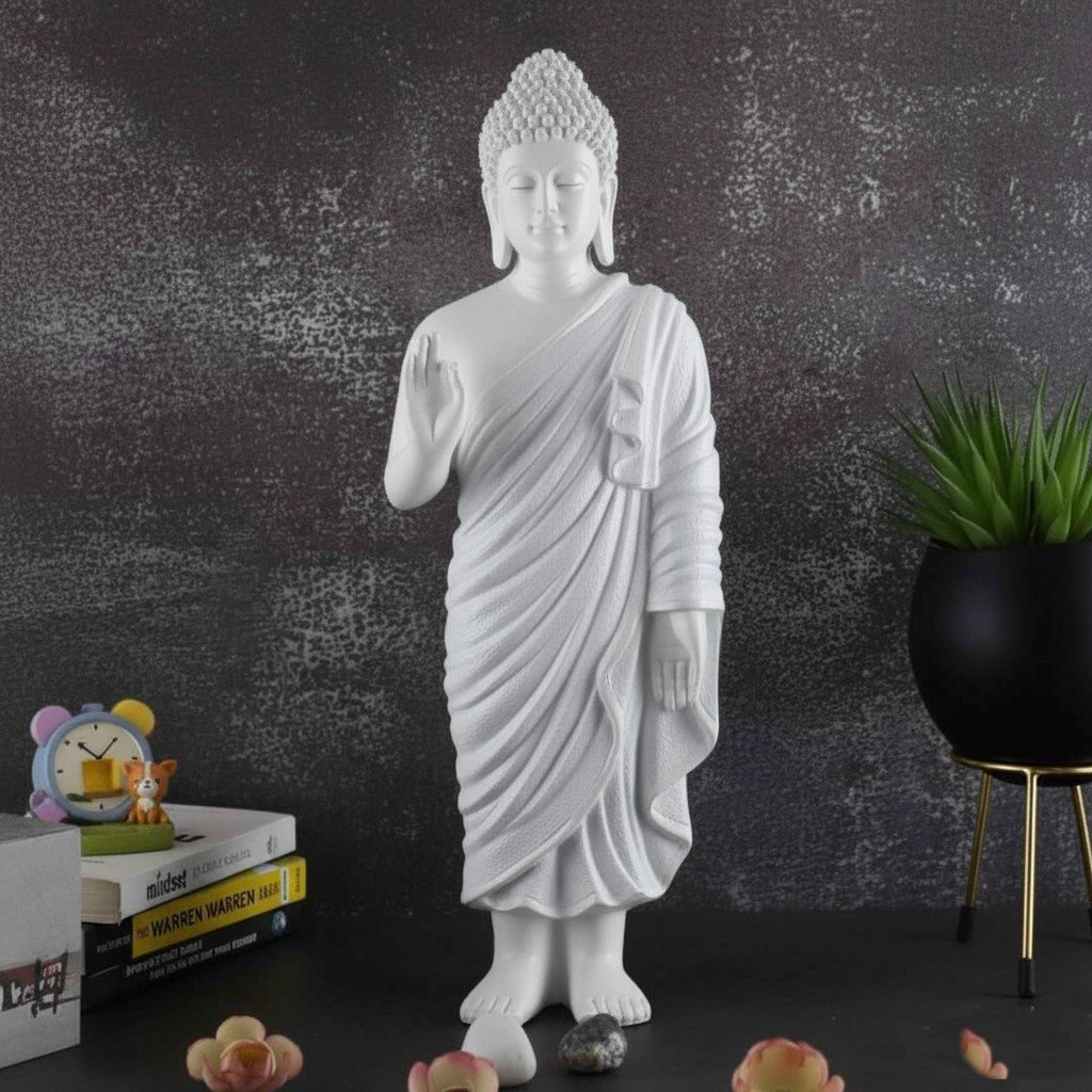 Standing Buddha blessing Statue