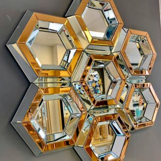 Hexagon Venetian Mirrors
