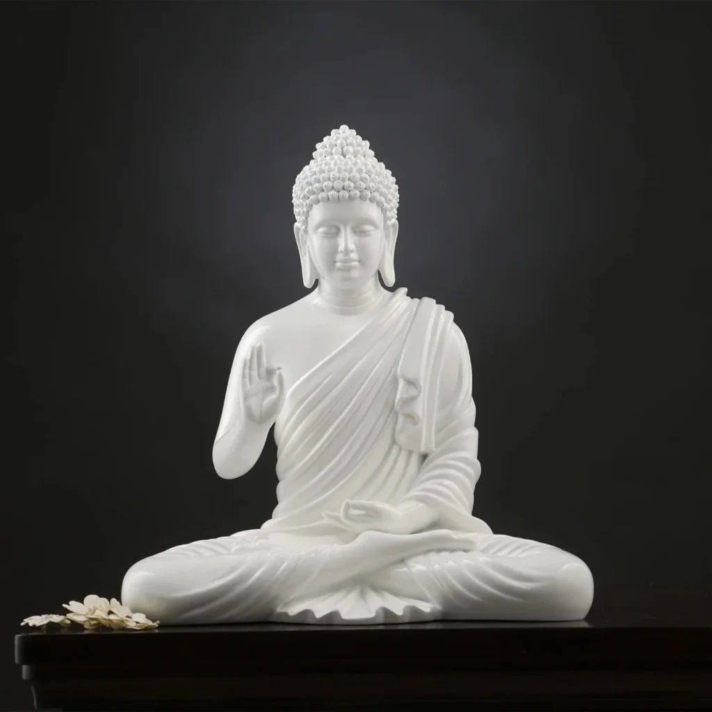 white Buddha 3 feet Cod Booking