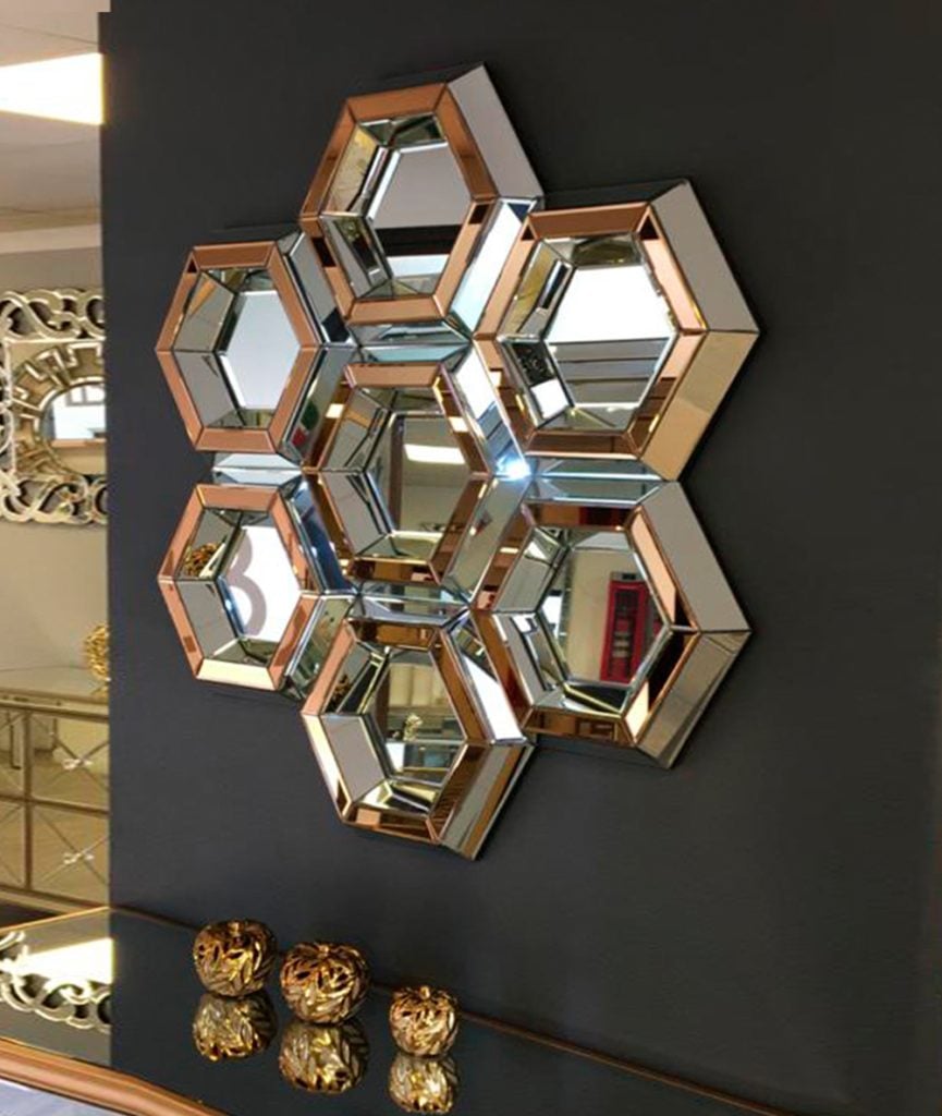 Hexagon Mirror Venetian