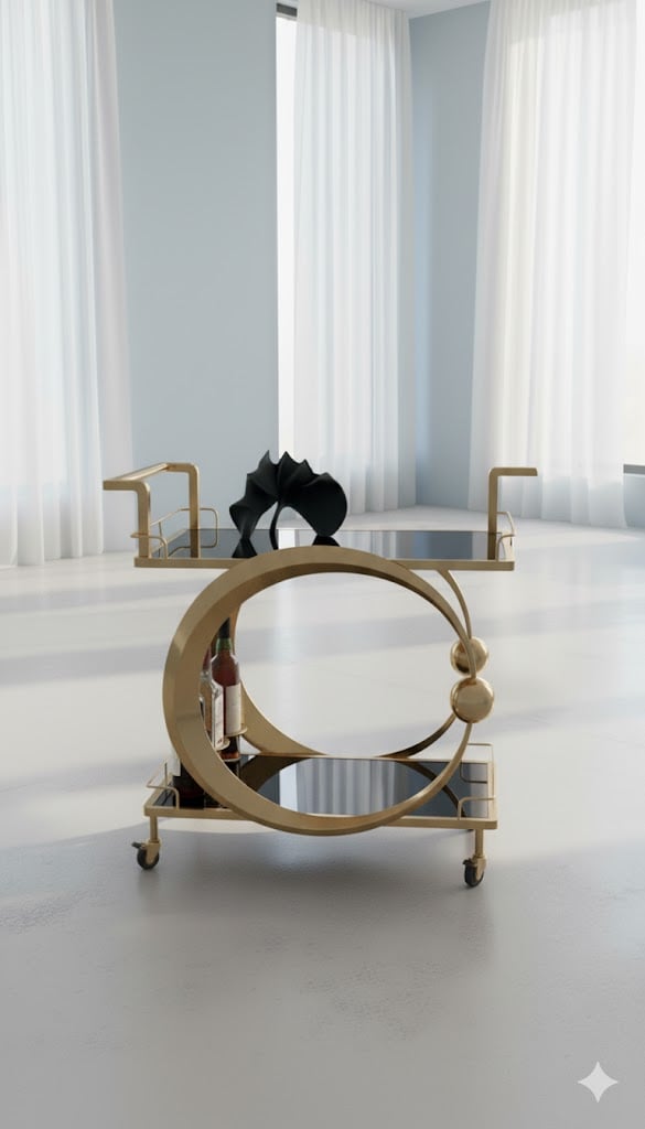 Bar and hotel food Serving trolley