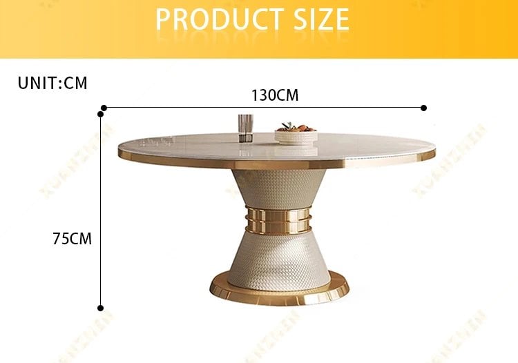 New round dining table set