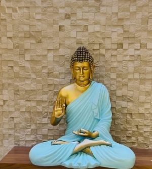 Blue Buddha statue