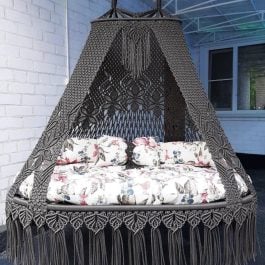 Grey Swing Bed