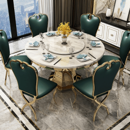 8 seater round dining Table and chairs