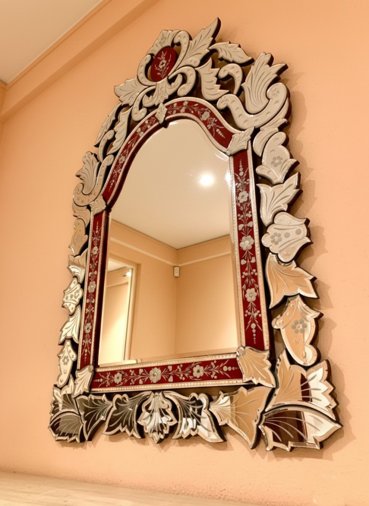 Venetian Ruby Empress Mirror 3 ruby venetian mirror