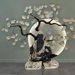 Buddha Statue with Tree Combo