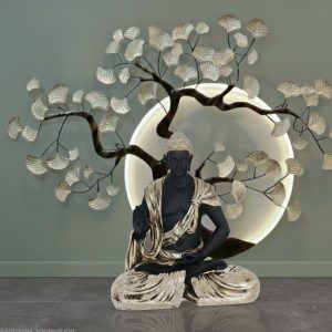 Buddha Statue with Tree Combo