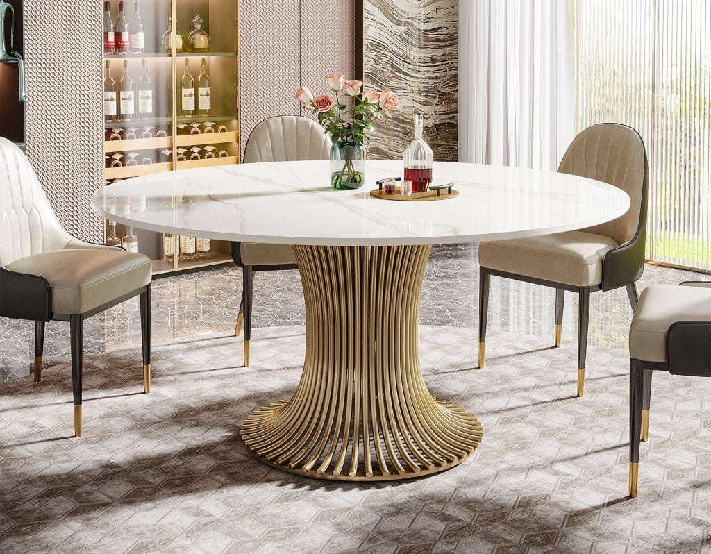 circular Dining Table set