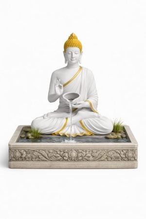 Buddha fountain statue