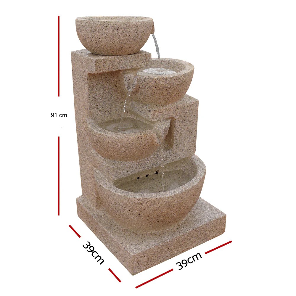 Bowls water fountain 3 FOUNT BOWL SAND 3963 01
