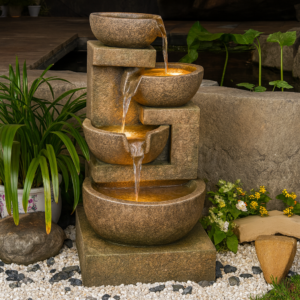 Bowls water fountain