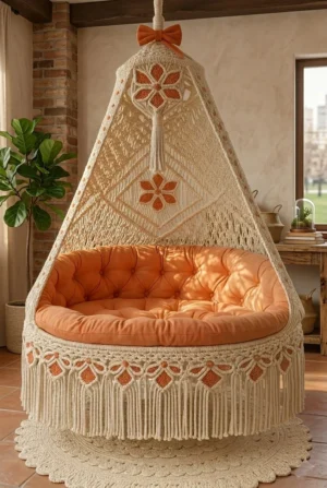 New 40 Inch Macrame Swing