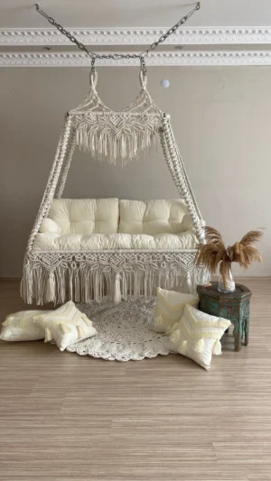 Macrame swing chair