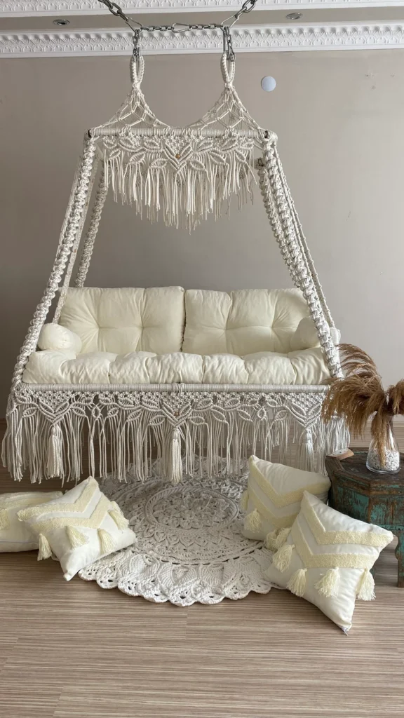 macrame swing chairs