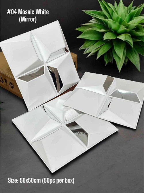 Mosaic 3D PVC Mirror Panel 3 Mosaic 3D PVC Mirror Panels