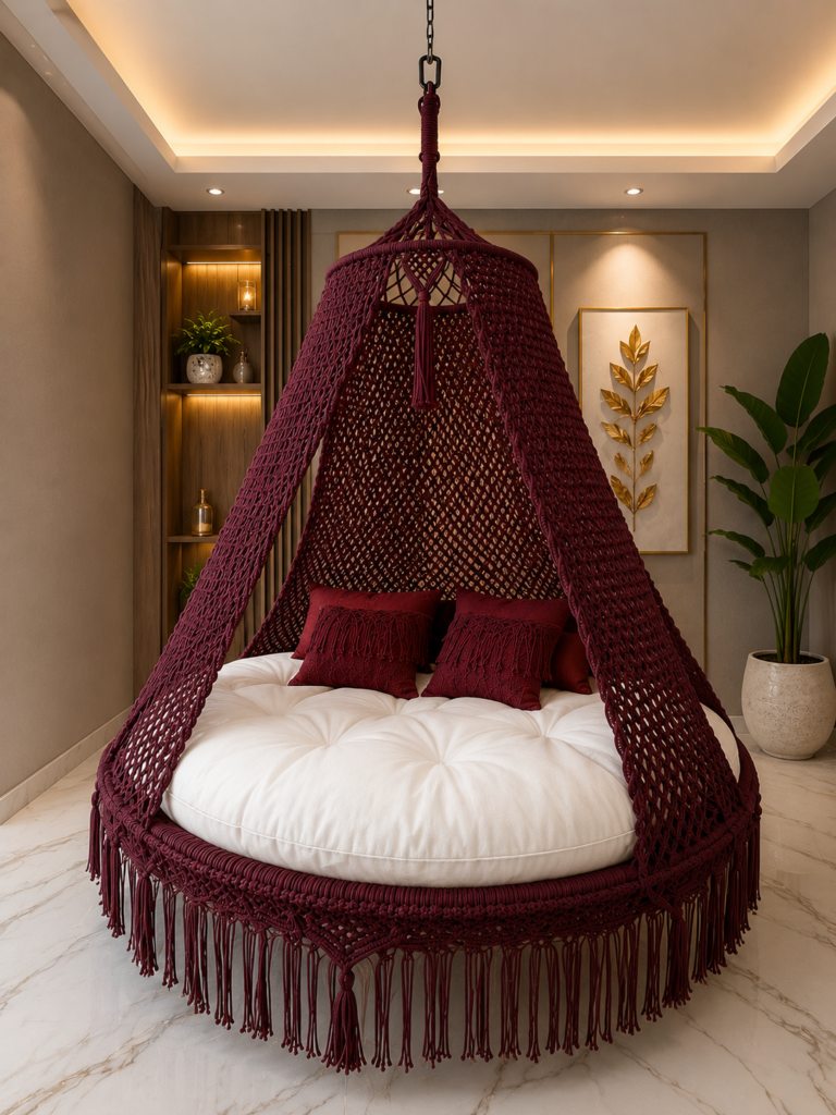 78 inch hanging swing bed