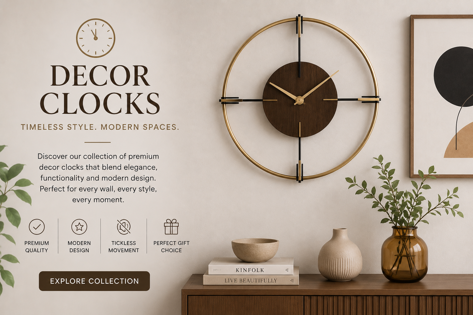 decorative wall clocks