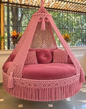 6 feet macrame swing
