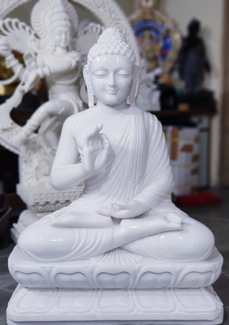 Marble Buddha statue 1 Marble Buddha statue
