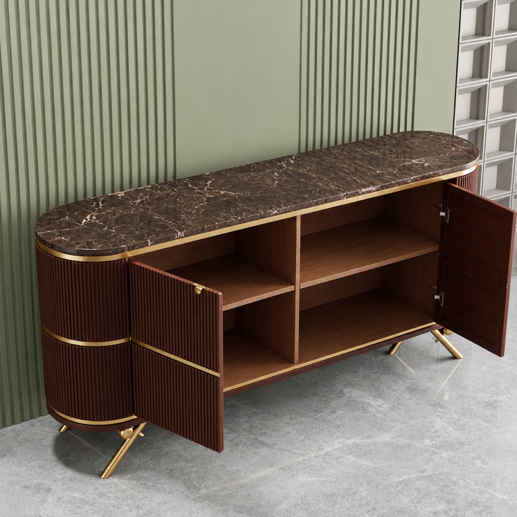 7 feet sideboard mahogany 2 7 Feet Sideboard Mahogany