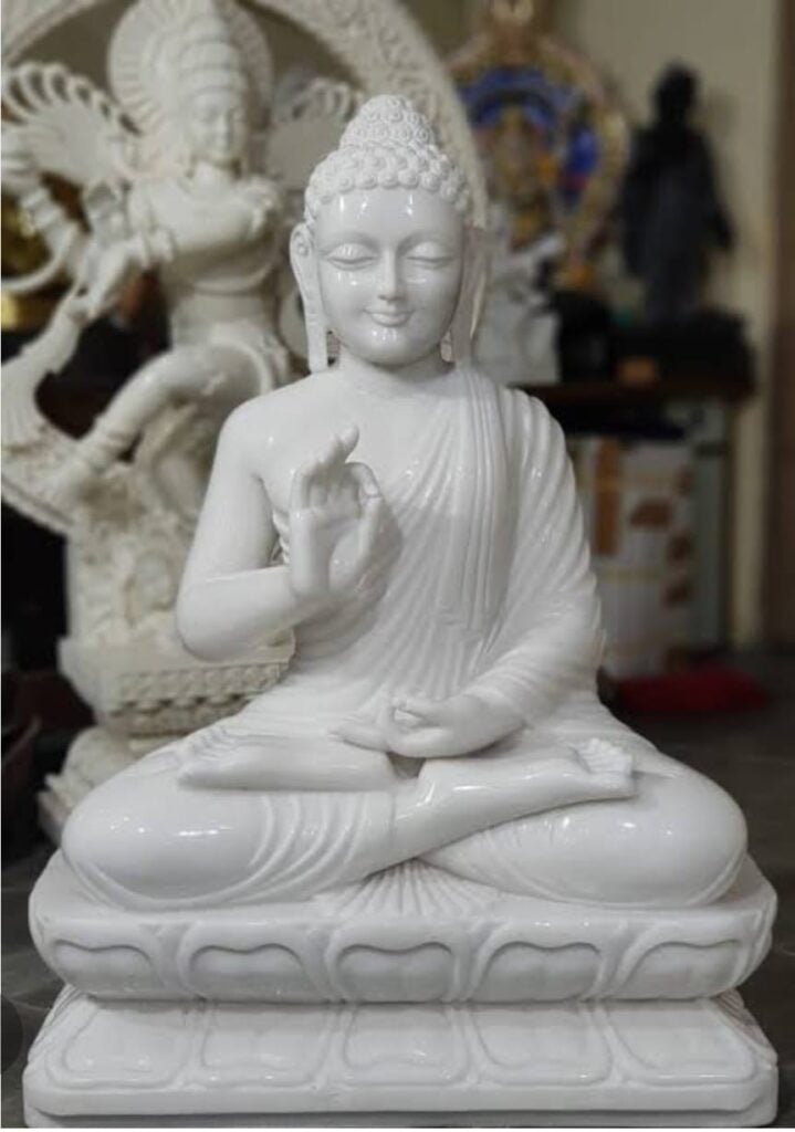 Marble Buddha statue 2 Marble Buddha statue