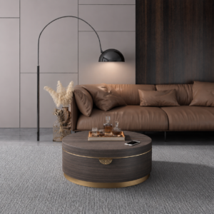 Brown Round table