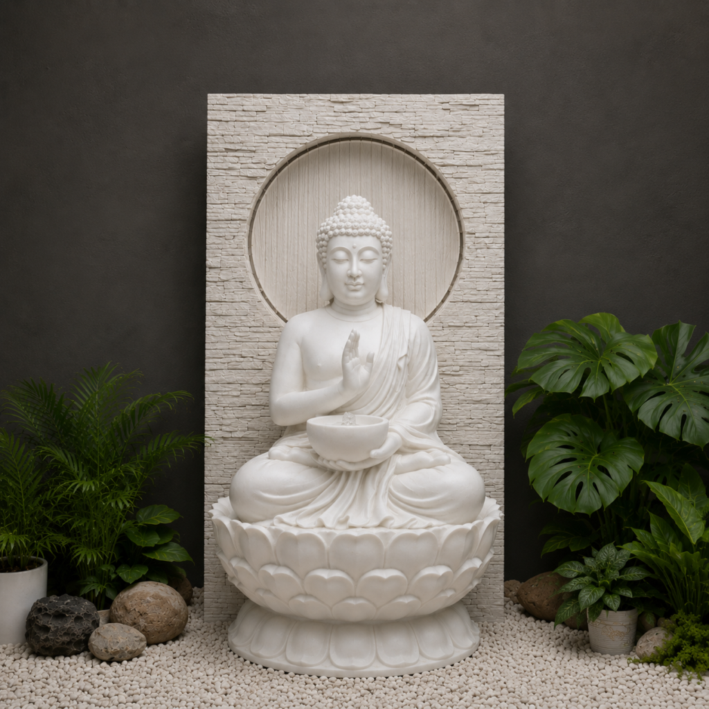Buddha Bowl Fountain Statue