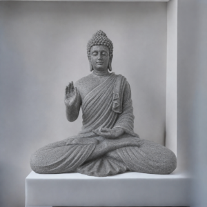 Stone finish Buddha