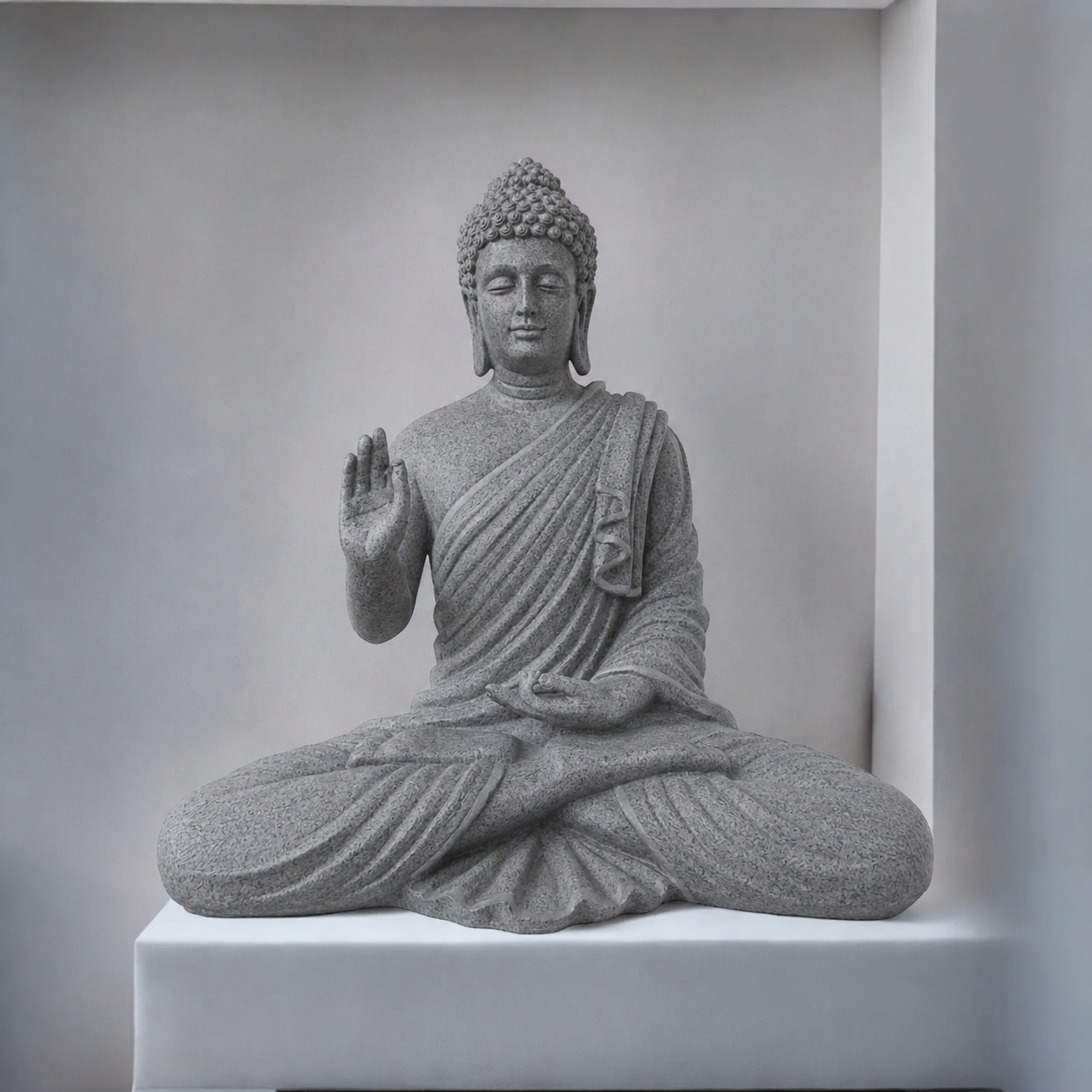 Stone finish Buddha 1 Stone finish Buddha