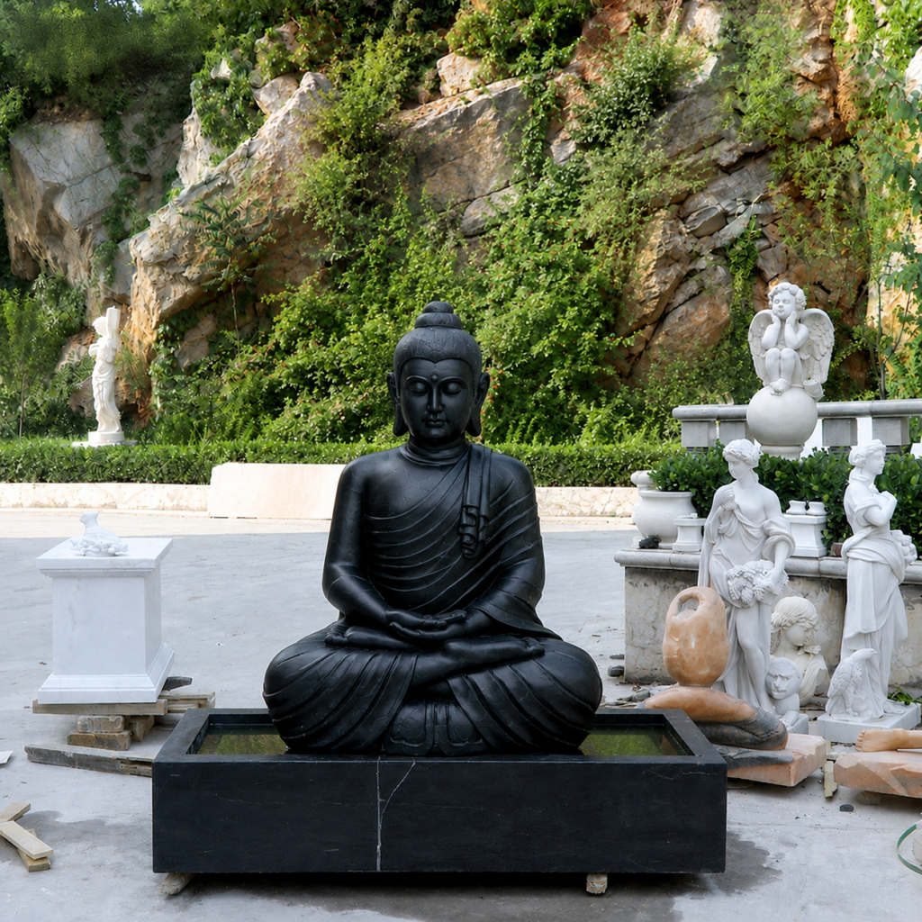 Stone Buddha 2 stone Buddha statue