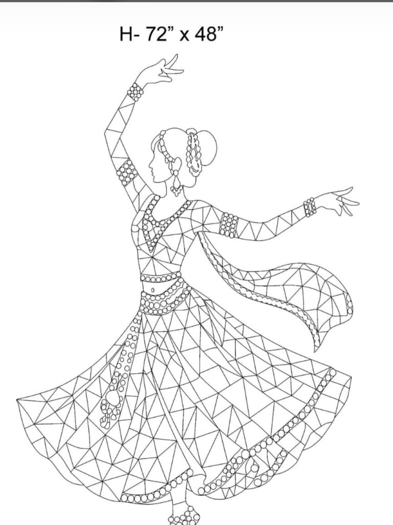 dancing lady mirror india