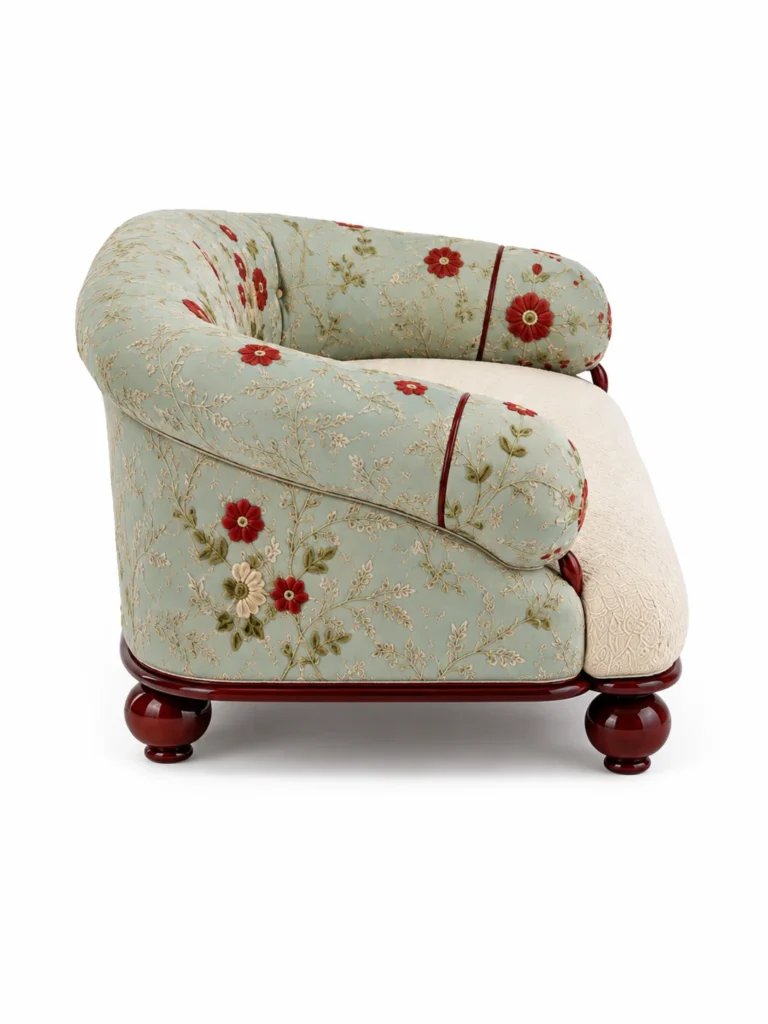 Mughal embroidered sofa 3 Embroidered sofas