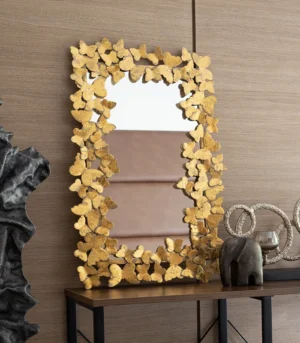 Butterfly frame mirror