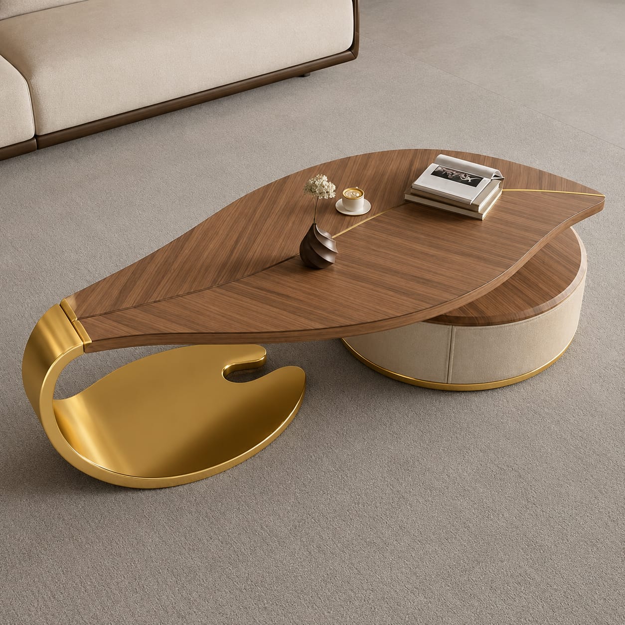 Golden Leaf Coffee Table