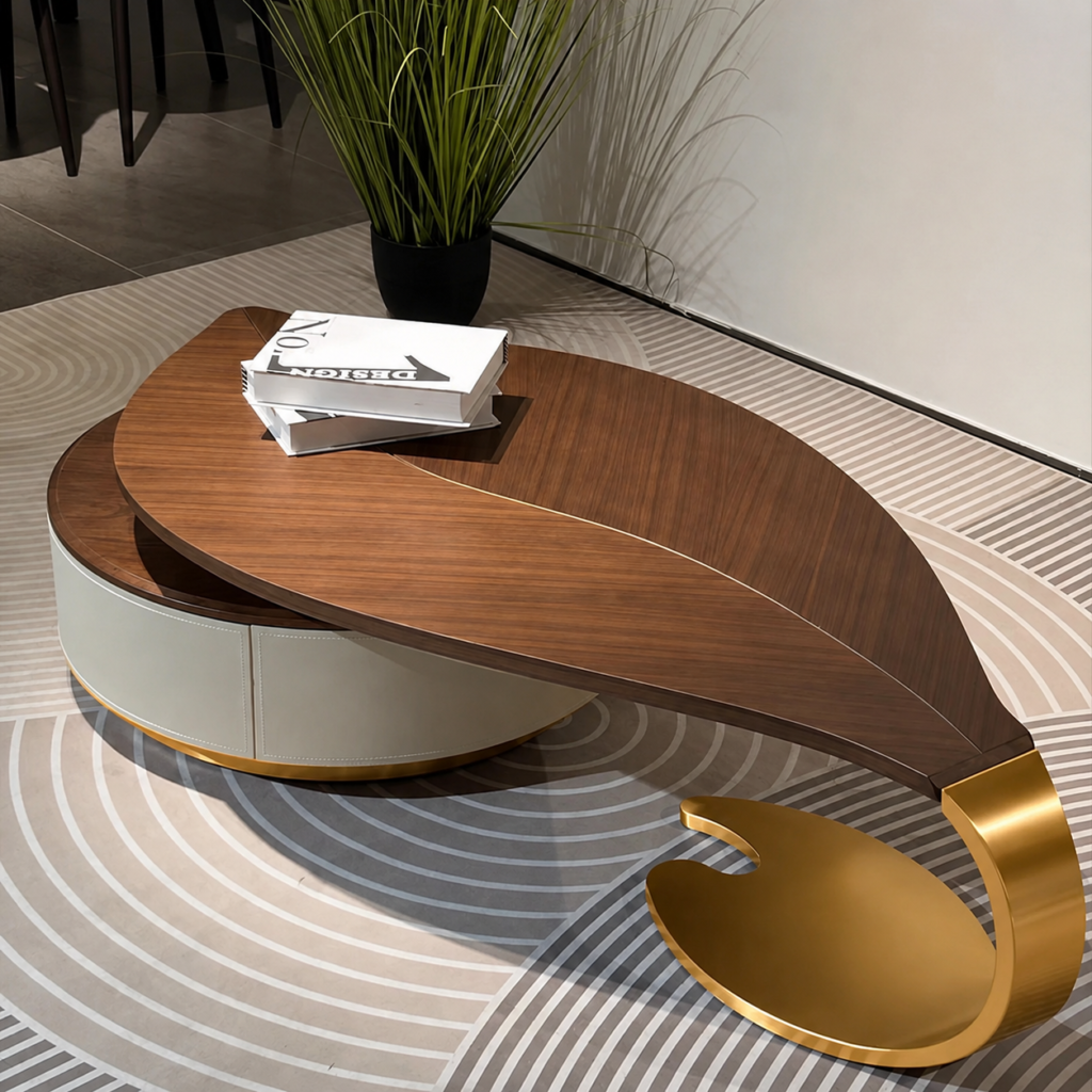 gold leaf coffee tables