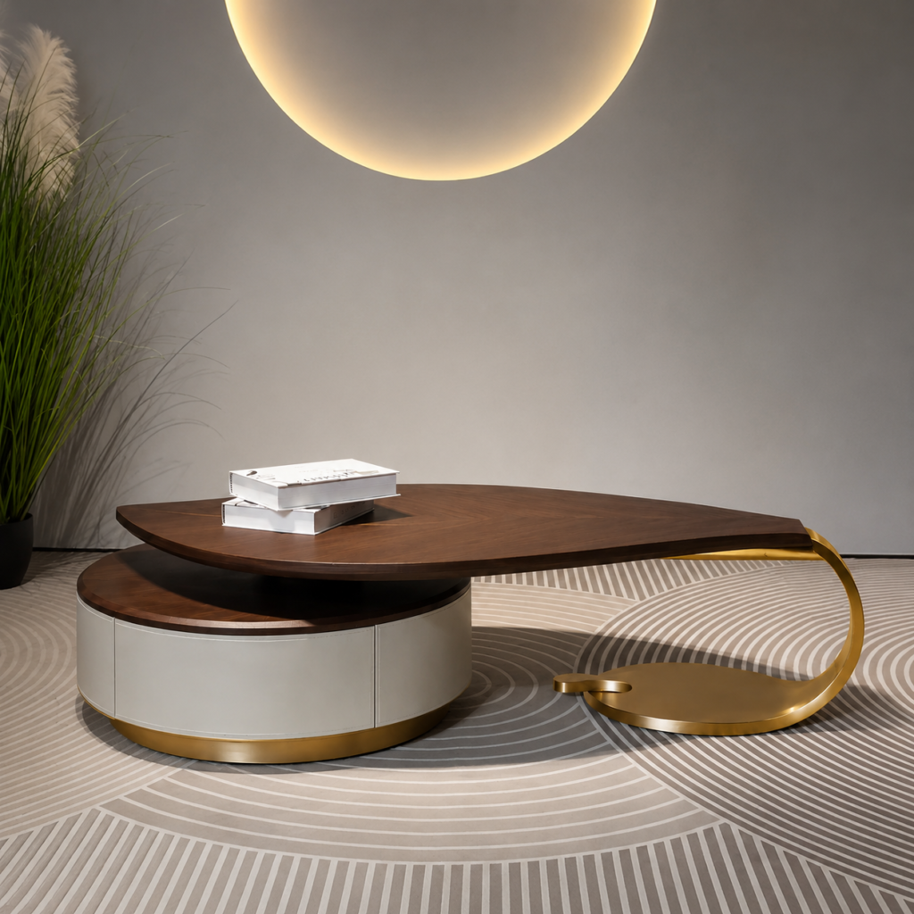 gold leaf centre tables