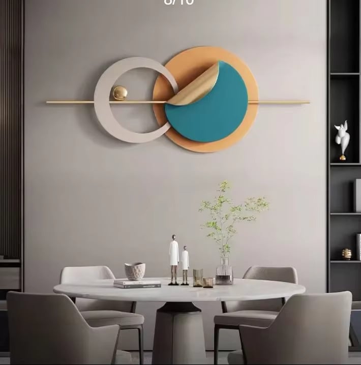 Round metal wall decor