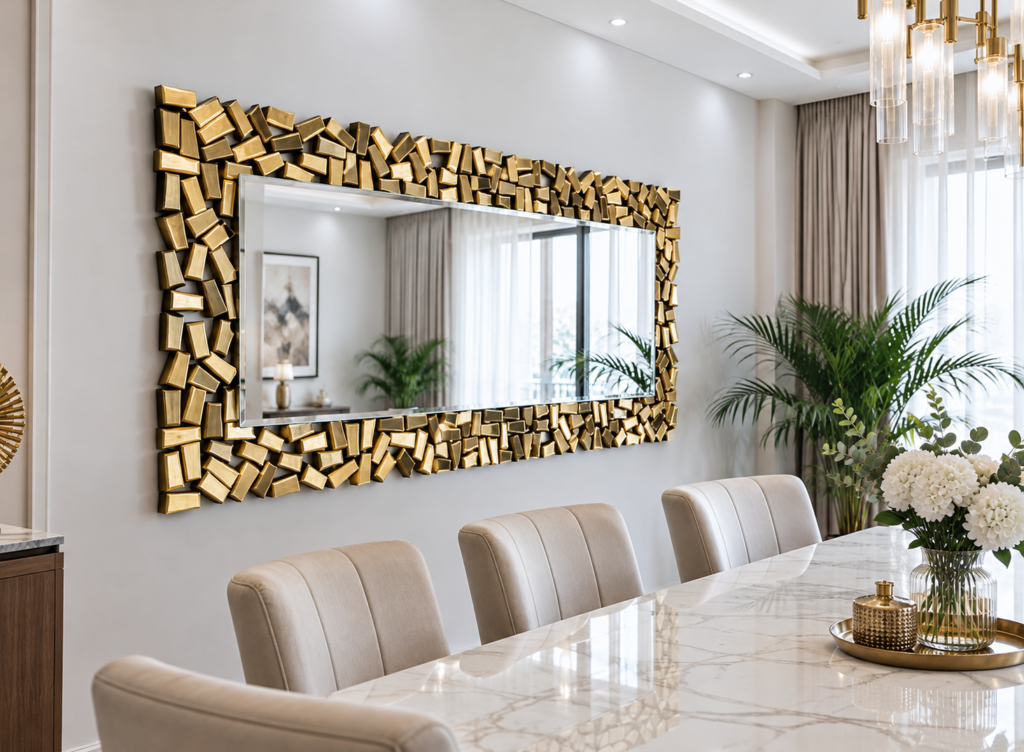 Gold Accent Mirror