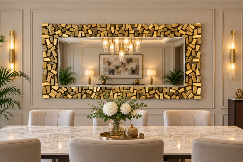 Golden accent Mirrors